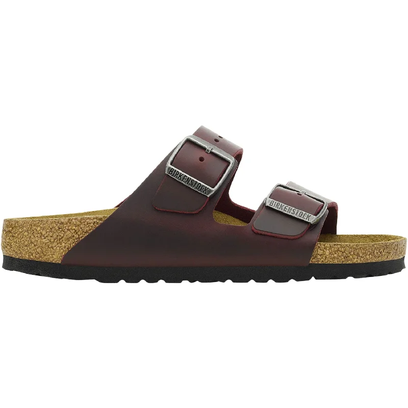 Men's sandals with a durable outer soleWomen's Birkenstock Arizona Zinfandel Oiled Leather
