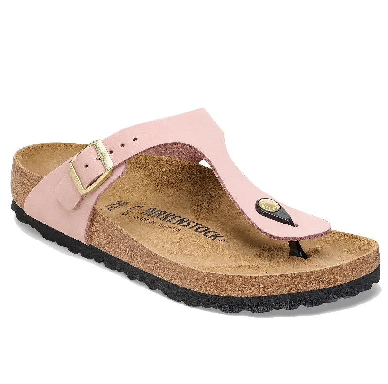 Men's leather sandals with an adjustable strapWomen's Birkenstock Gizeh Soft Pink
