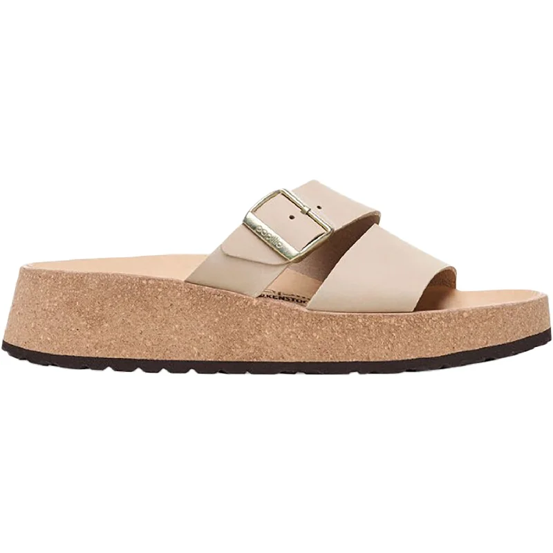 Men's sandals with a toe post designWomen's Birkenstock Papillio Almina Sandcastle Nubuck