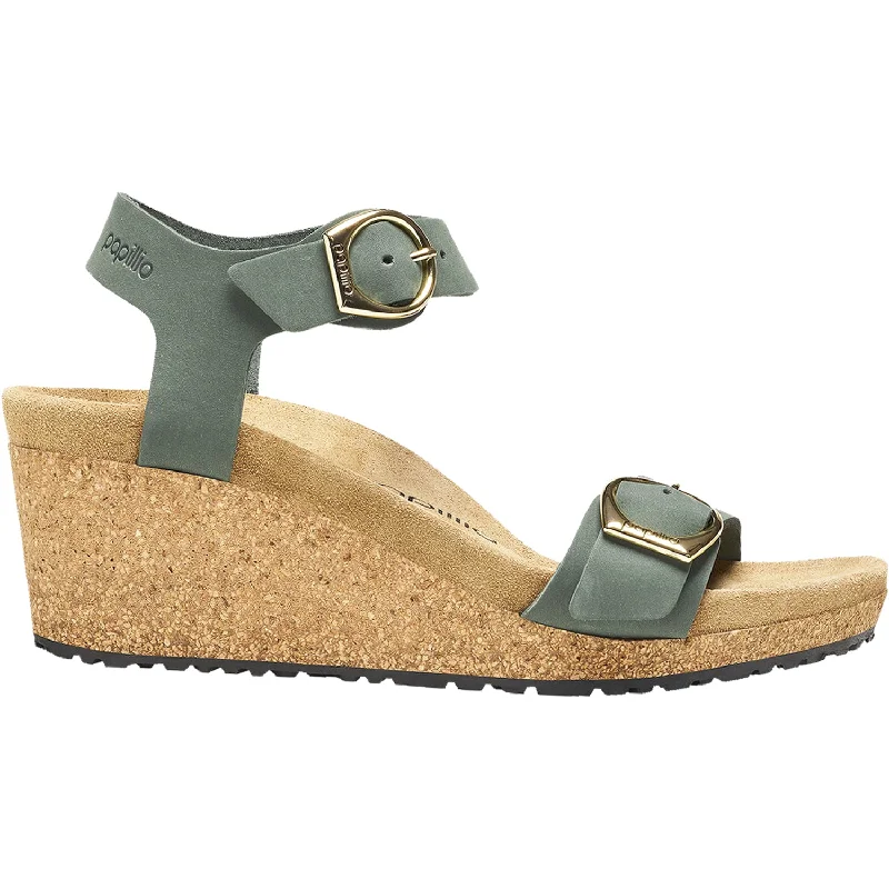 Waterproof men's sandals for water activitiesWomen's Birkenstock Papillio Soley Thyme Nubuck