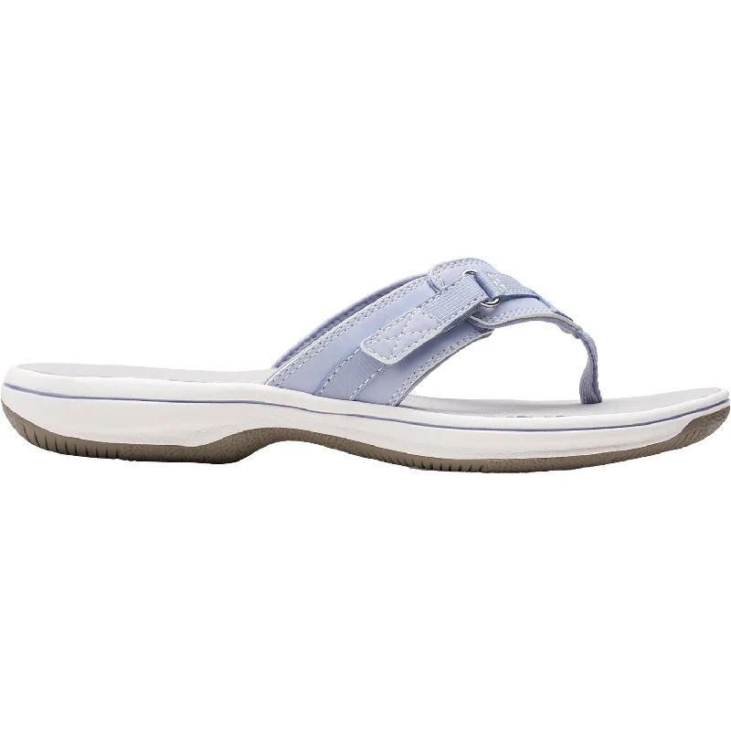 Men's sandals with a shock - absorbing insoleWomen's Clarks Cloudsteppers Breeze Sea Lavender Synthetic