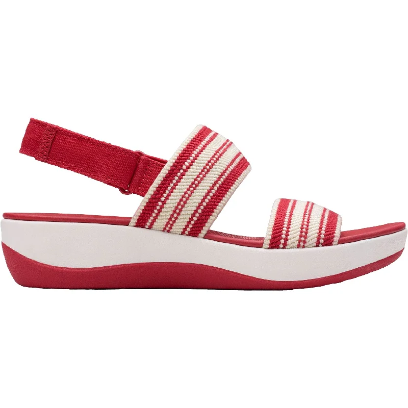 Men's sandals with a pointed toe for a stylish lookWomen's Clarks CS Arla Stroll Cherry Combi Knit Synthetic