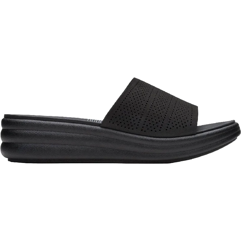 Men's sandals with a rubber sole for tractionWomen's Clarks Drift Twist Black Synthetic