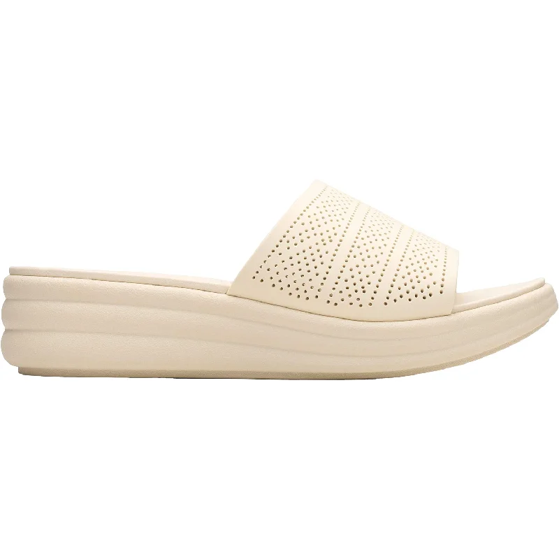 Men's sandals with a wide strap for supportWomen's Clarks Drift Twist Cream Synthetic