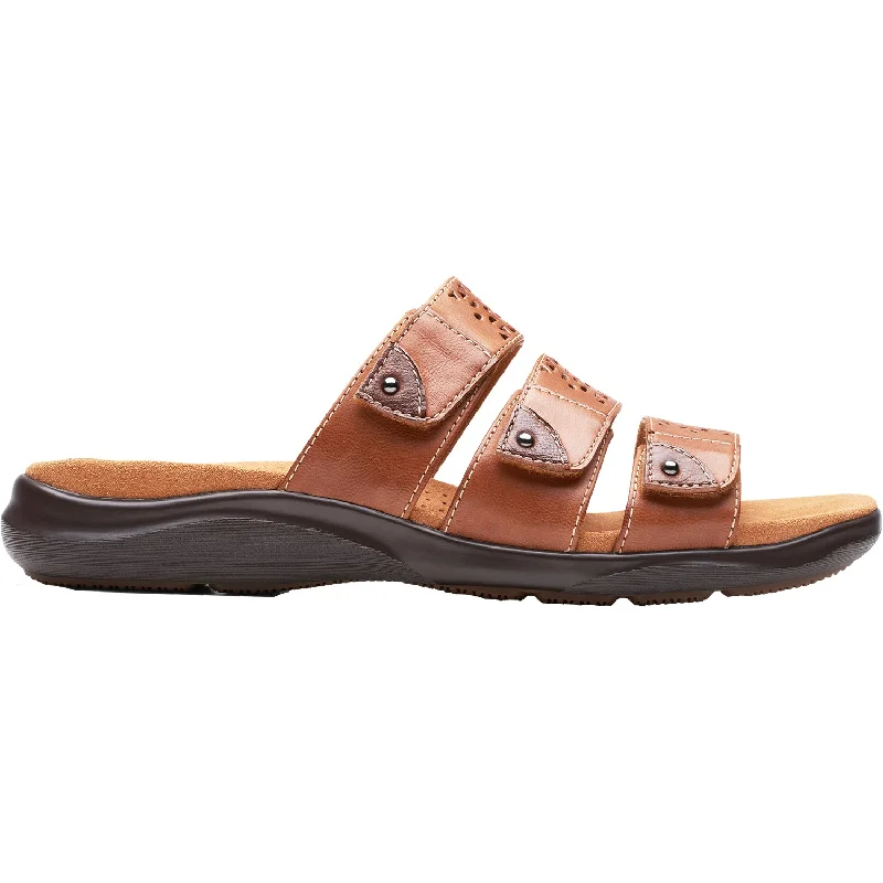 Men's leather sandals with an adjustable strapWomen's Clarks Kitly Walk Tan Leather