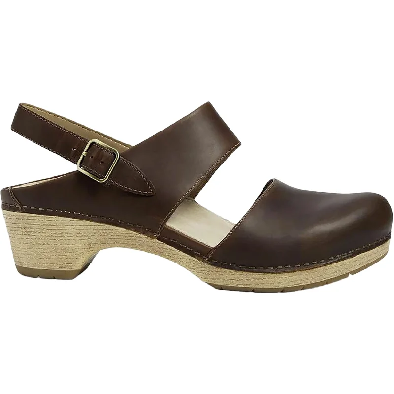 Flip - flop style men's sandals for beach wearWomen's Dansko Lucia Tan Oiled Pull Up Leather