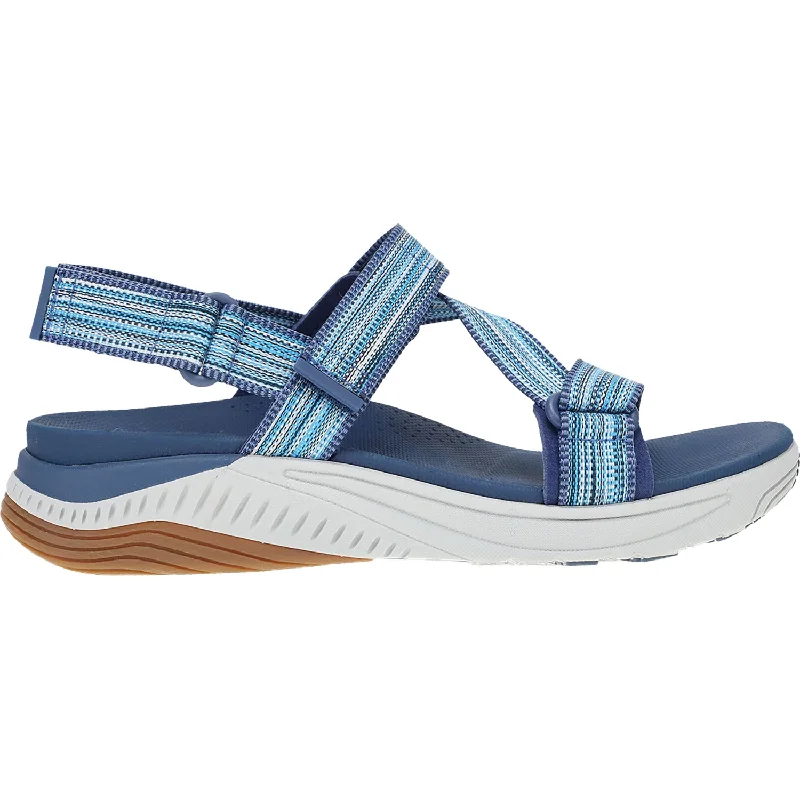 Men's sandals with a durable outer soleWomen's Dansko Rayna Blue Multi Webbing Synthetic
