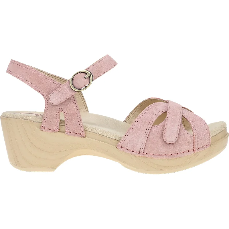 Men's sandals with a decorative buckle or charmWomen's Dansko Season Petal Suede