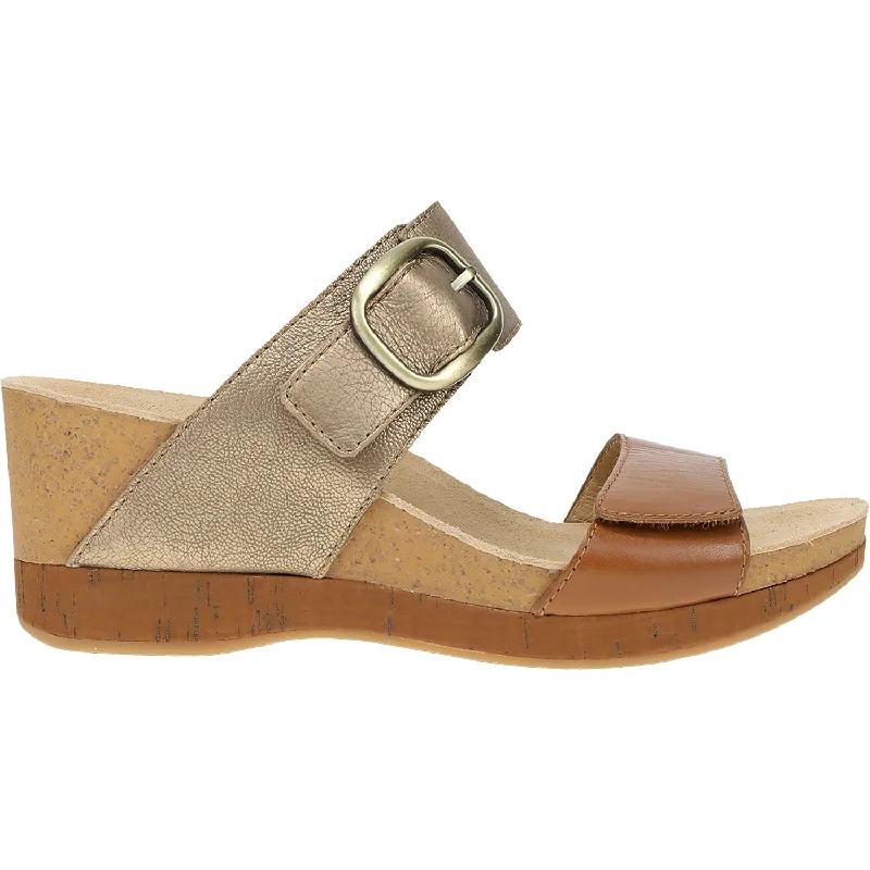 Men's sandals in a neutral color like black or brownWomen's Dansko Shannon Gold/Tan Leather