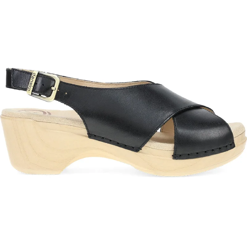 Men's sandals with a durable outer soleWomen's Dansko Sloane Black Calf Leather