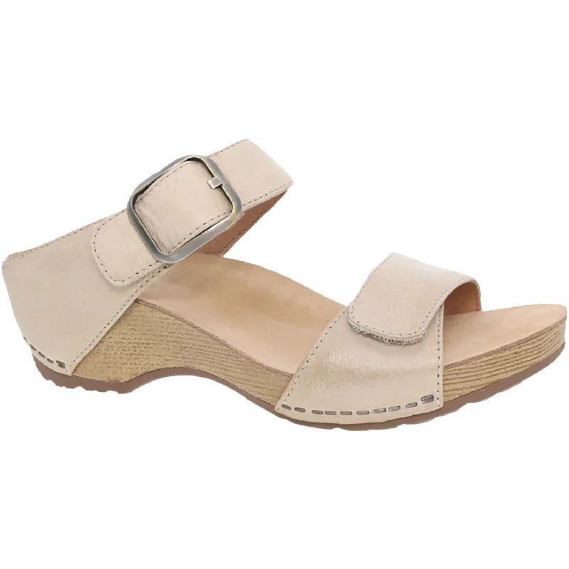 Men's sandals with a durable outer soleWomen's Dansko Tanya Linen Milled Burnished Leather