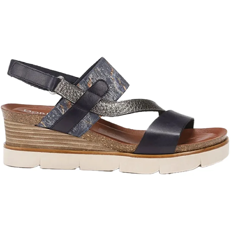 Men's sandals with a pointed toe for a stylish lookWomen's Dorking Agnes D8786 Navy Leather