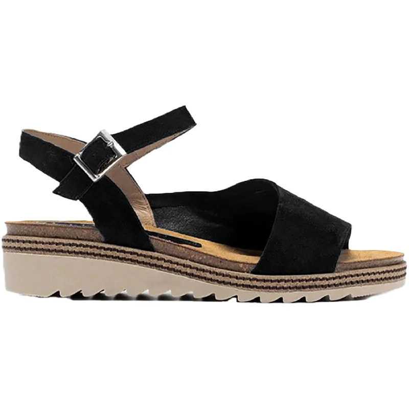 Men's sandals with a removable insole for cleaningWomen's Dorking Espe D8540 Black Suede