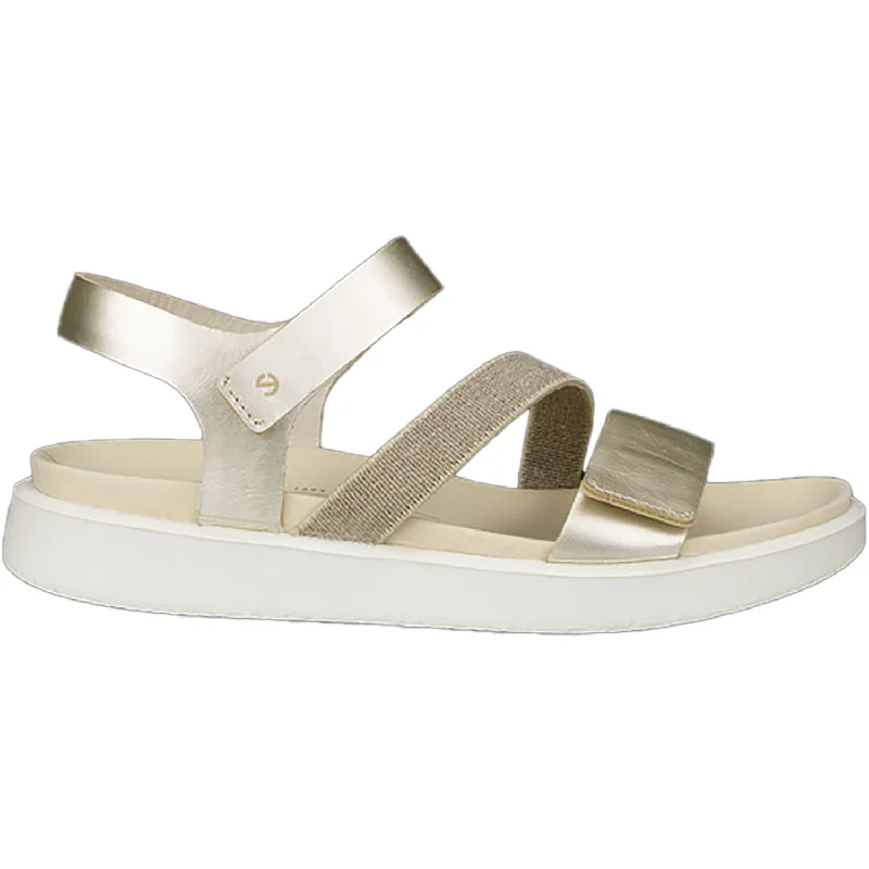 Men's sandals with a buckle closureWomen's Ecco Flowt Pure White Gold