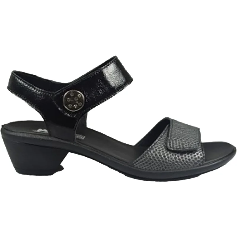 Men's sandals with a removable insole for cleaningWomen's IMAC Luisa Black Snake