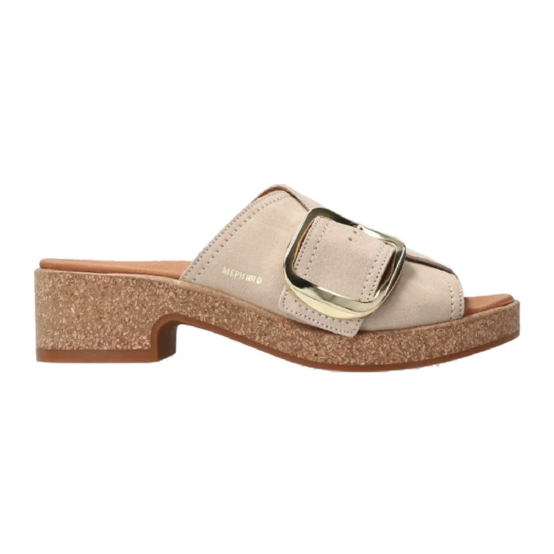 Men's sandals in a neutral color like black or brownWomen's Mephisto Foline Light Sand