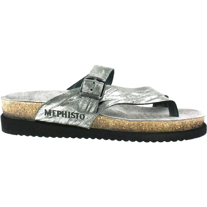 Men's sandals with a durable outer soleWomen's Mephisto Helen Grey Etna Leather