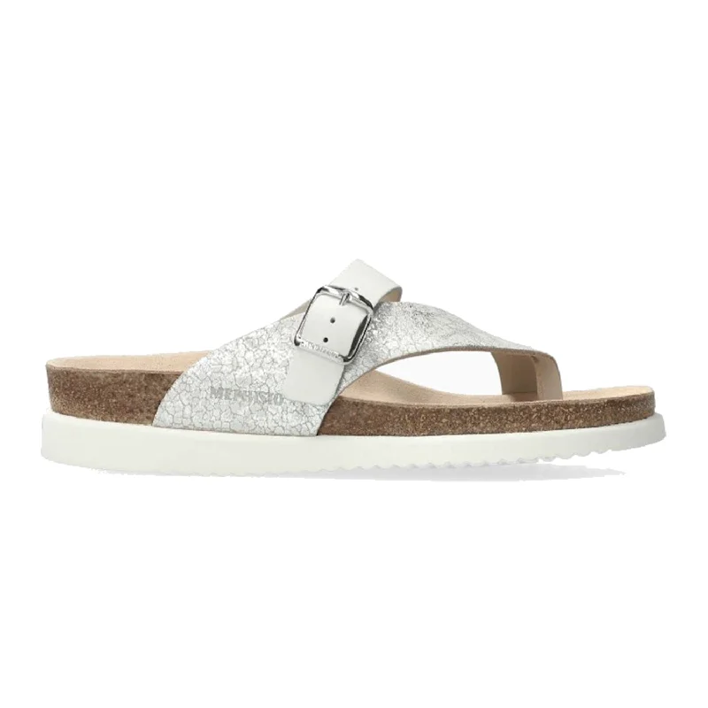 Men's sandals with a padded heelWomen's Mephisto Helen Mix Silver/White
