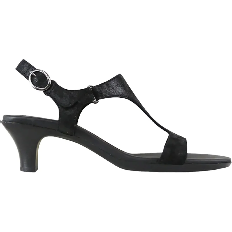 Men's sandals with a rubber sole for tractionWomen's Munro Marta Black Suede