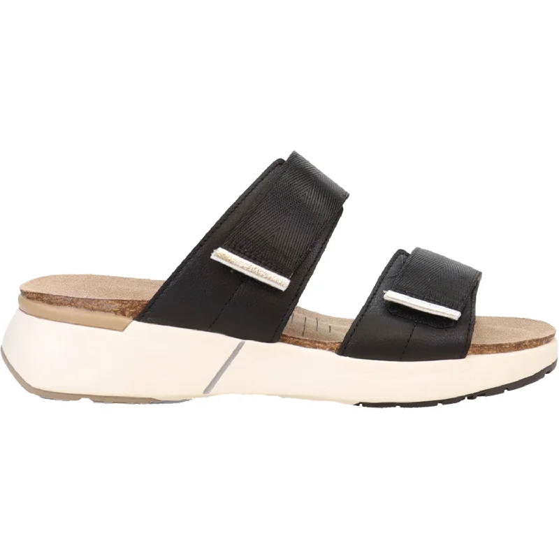 Men's sandals with a removable insole for cleaningWomen's Naot Calliope Soft Black/Silver/Black Woven Leather