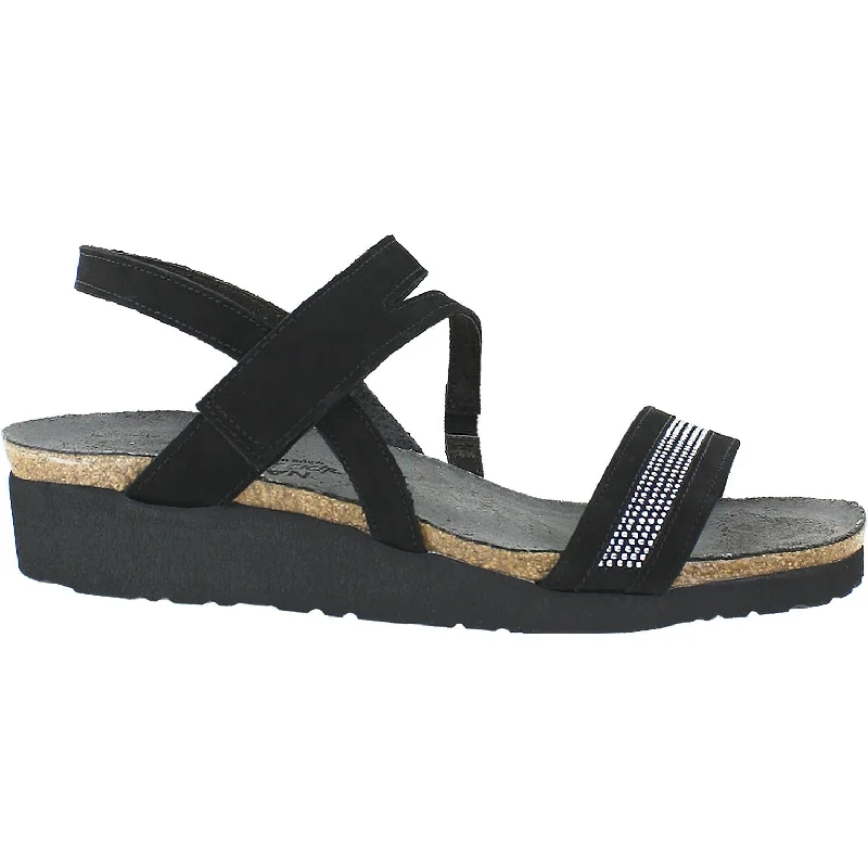 Waterproof men's sandals for water activitiesWomen's Naot Cameron Black Nubuck