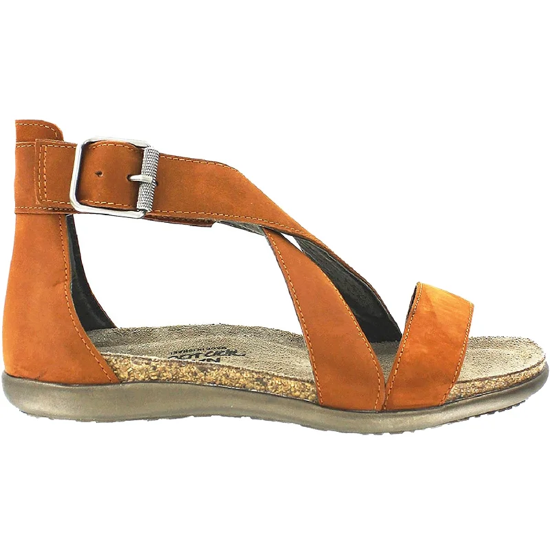 Men's sandals with a rubber sole for tractionWomen's Naot Rianna Hawaiian Brown Nubuck