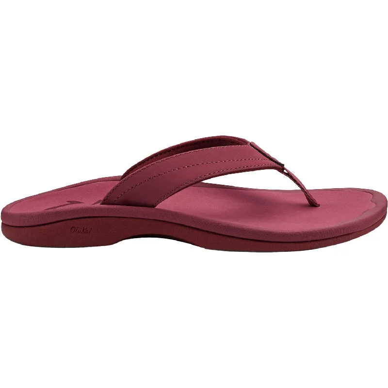 Men's sandals with a flexible sole for easy movementWomen's OluKai Ohana Red Earth/Red Earth Synthetic