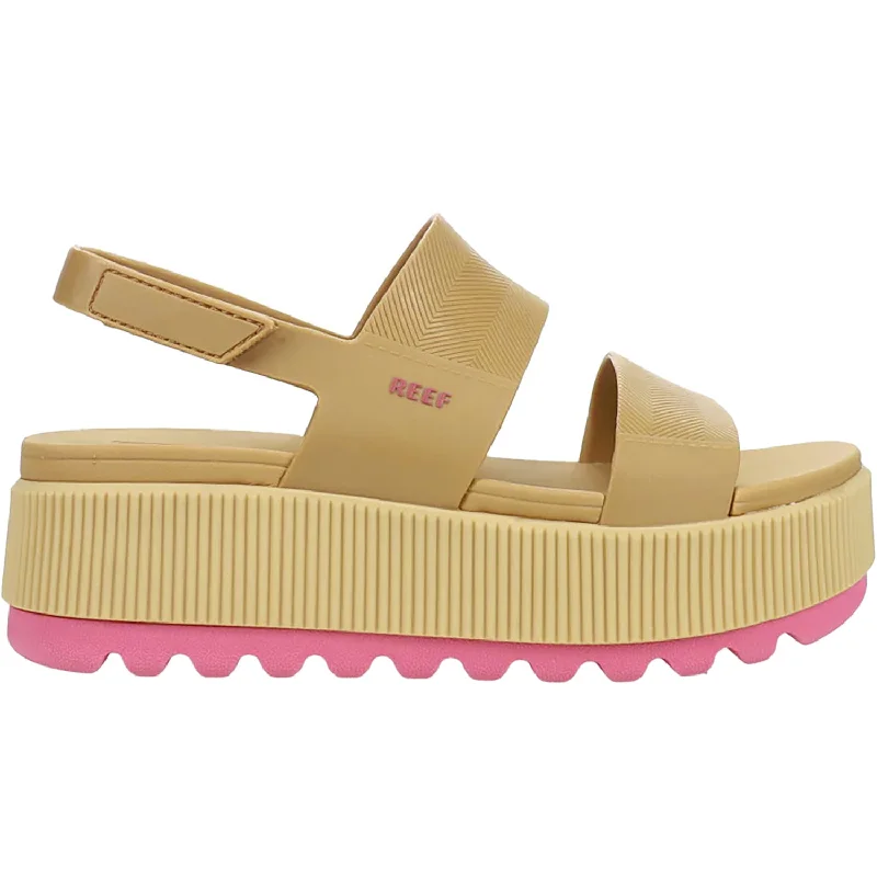 Men's sandals with a shock - absorbing insoleWomen's Reef Water Vista Higher Natural/Hot Pink Synthetic