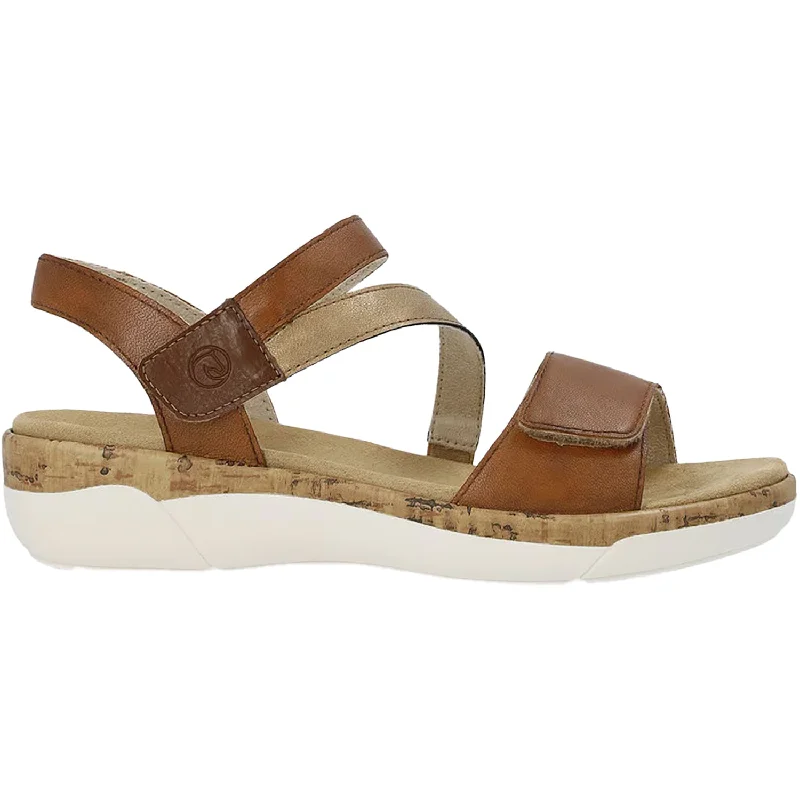 Men's sandals with a wide strap for supportWomen's Remonte R6860-24 Muskat/Antique Leather