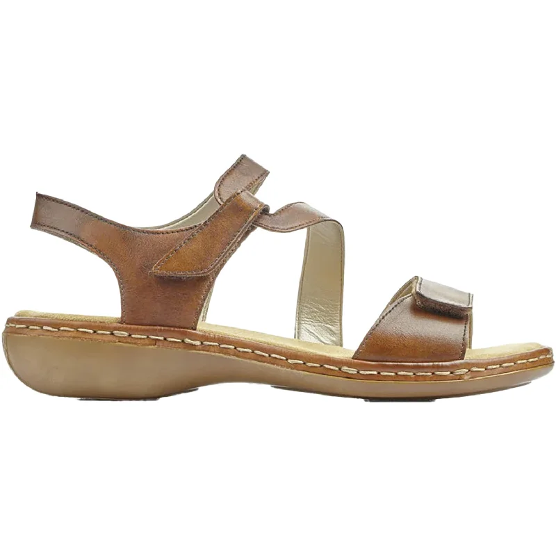 Men's sandals with a decorative buckle or charmWomen's Rieker 659C7-24 Regina C7 Clarino Leather