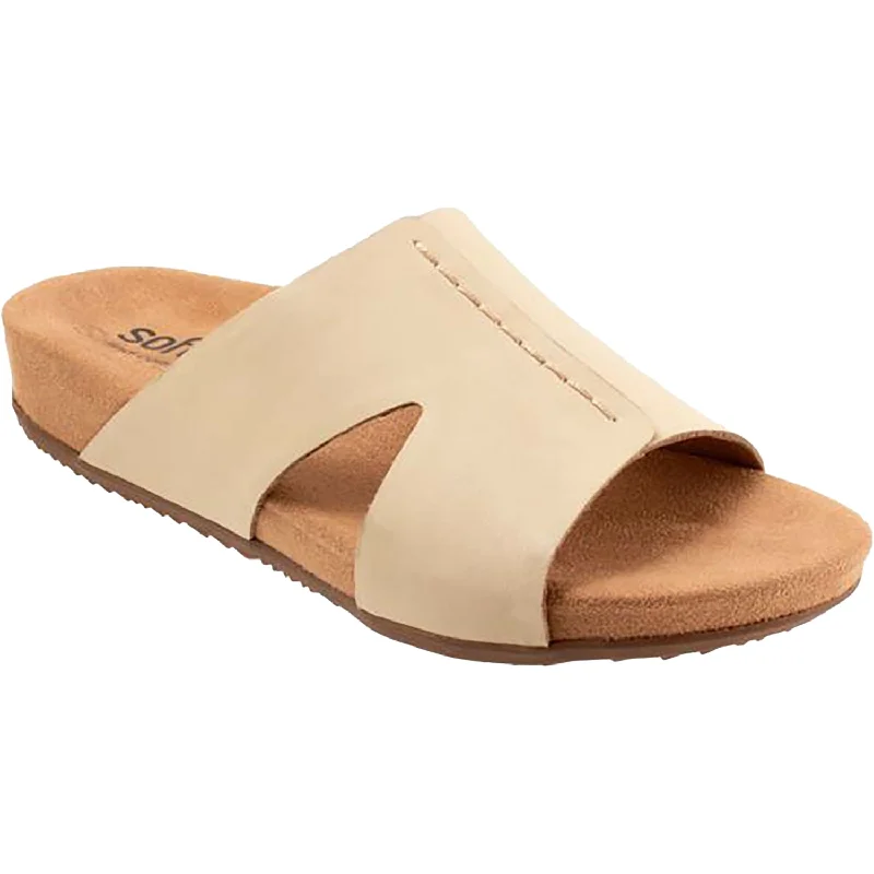 Men's sandals with a cushioned footbedWomen's Soft Walk Beverly Beige Leather