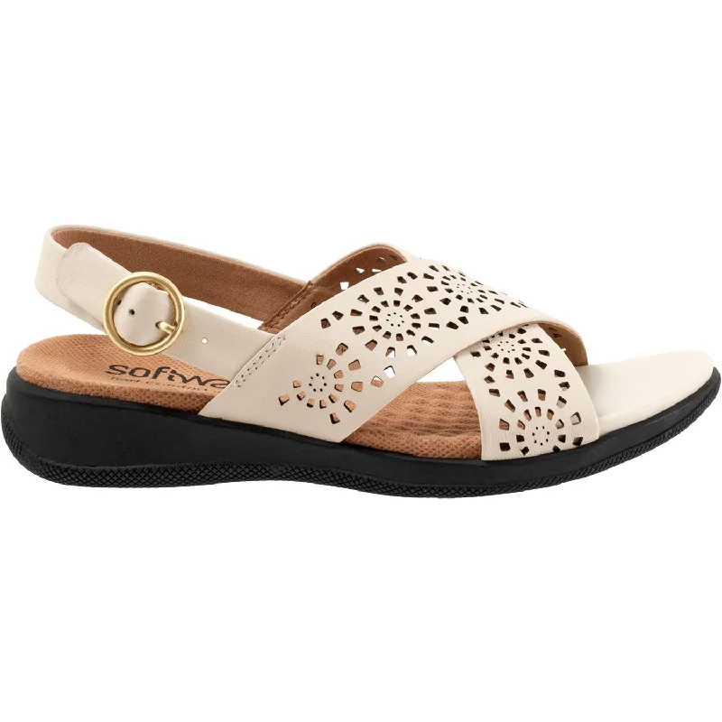 Men's sandals with a leather lining for comfortWomen's Soft Walk Tillman Sling Perf Bone Leather