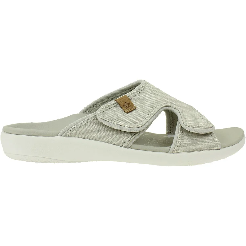Men's sandals in a neutral color like black or brownWomen's Spenco Kholo Believe Grey Synthetic