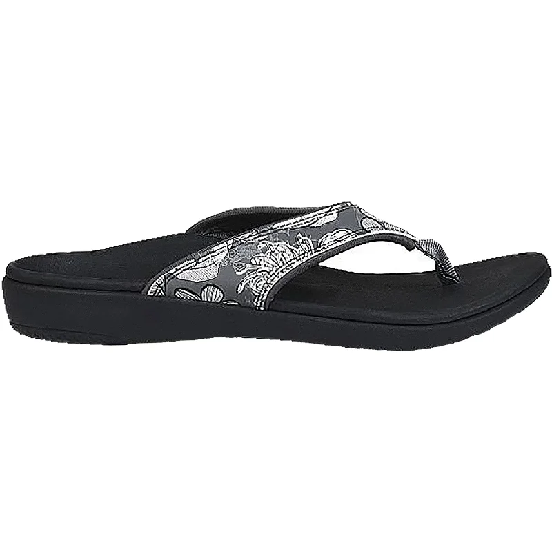 Men's sandals with a padded heelWomen's Spenco Yumi Tropical Black Synthetic