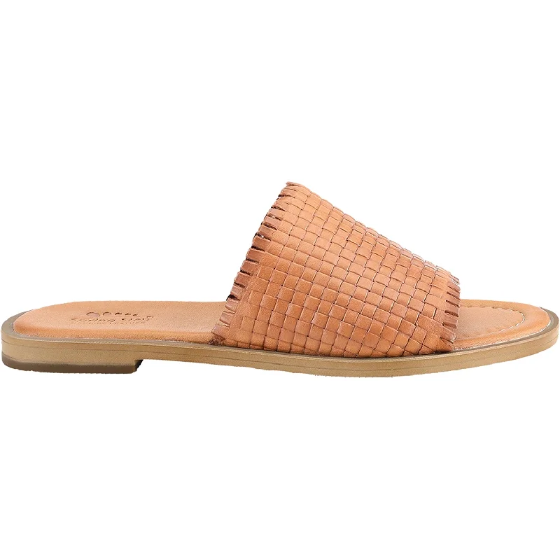 Men's sandals in a neutral color like black or brownWomen's Spring Step Ginosa Camel Leather