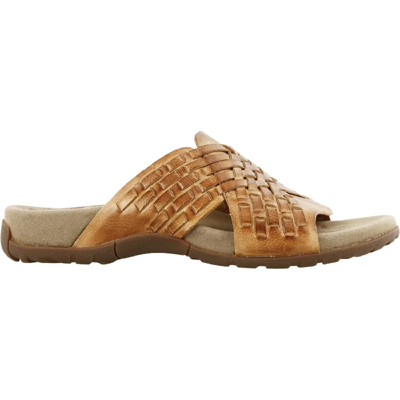 Flip - flop style men's sandals for beach wearWomen's Taos Guru Honey Leather