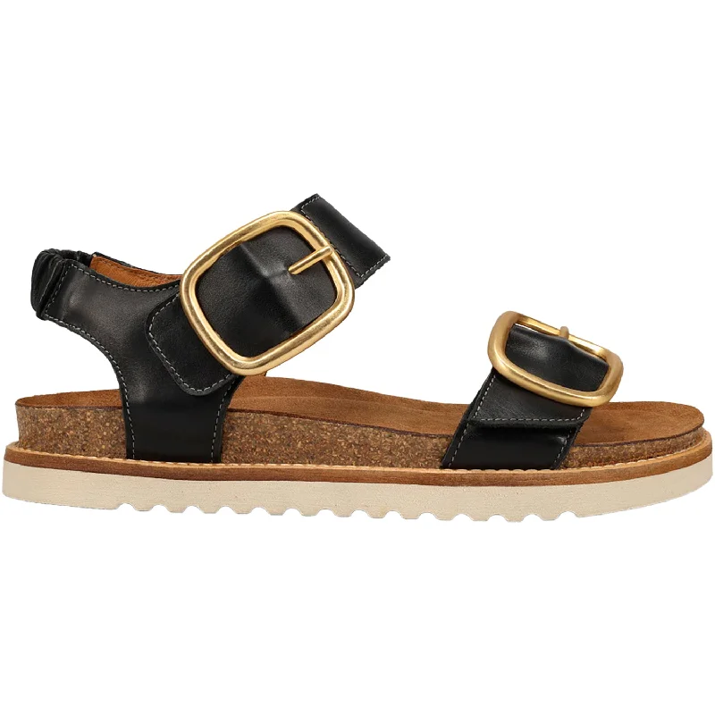Men's sandals with a padded heelWomen's Taos On The Double Black Leather