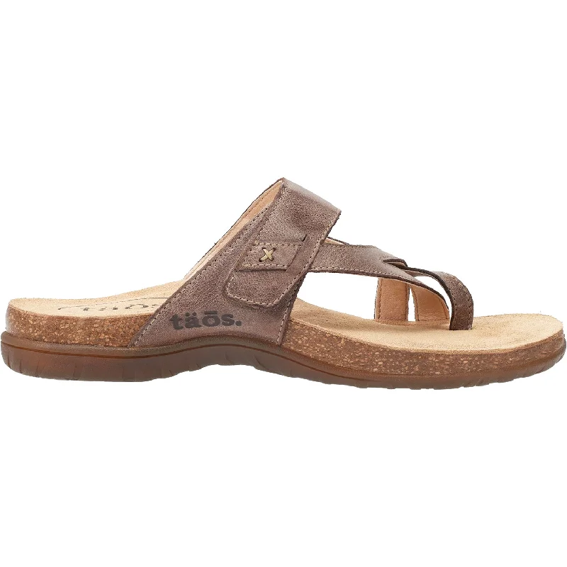 Men's sandals with a wide strap for supportWomen's Taos Perfect Espresso Leather