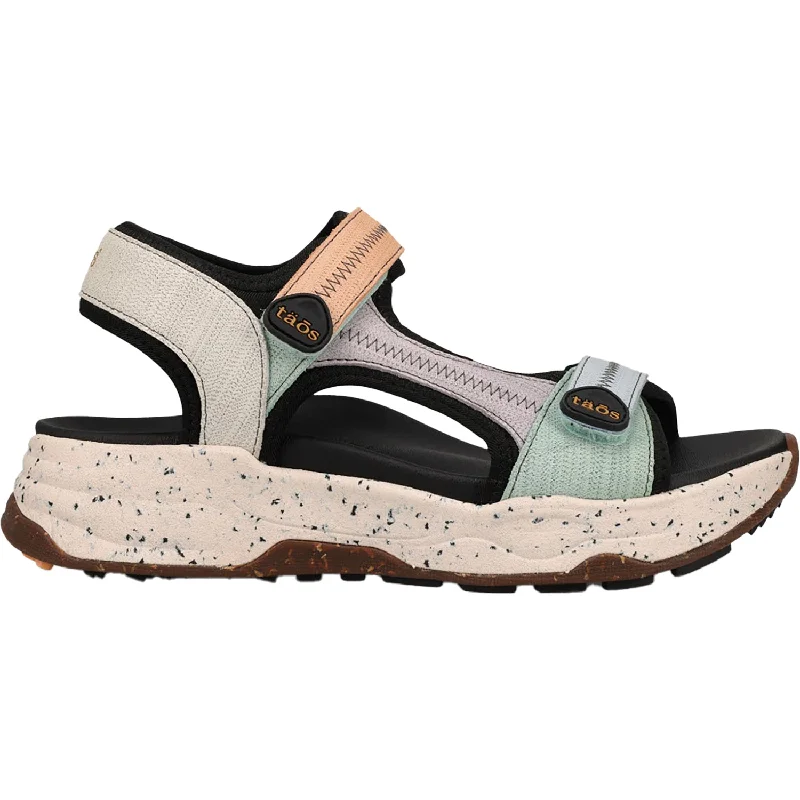 Men's sandals with a perforated leather upper for ventilationWomen's Taos Super Slide Retro Embossed Leather/Nylon