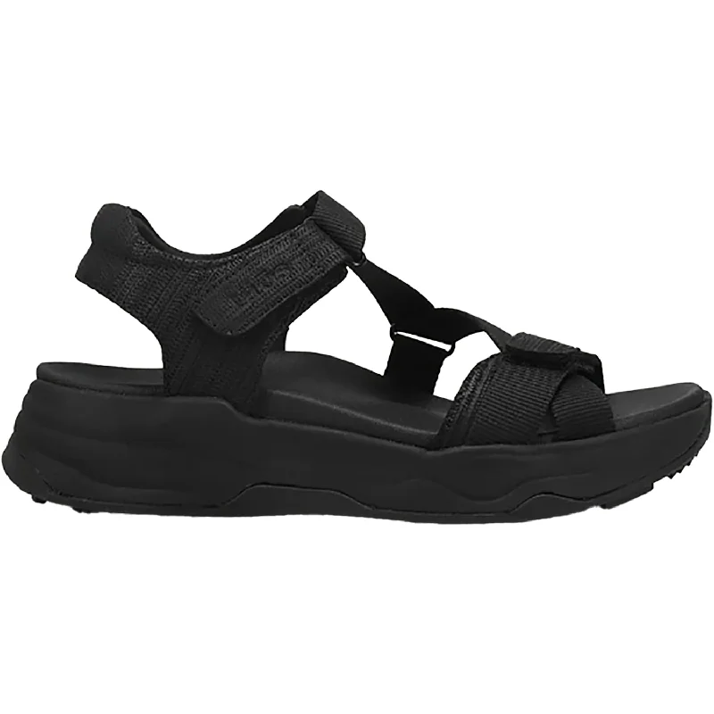 Men's sandals with a leather lining for comfortWomen's Taos Super Z Black/Black Leather/Nylon