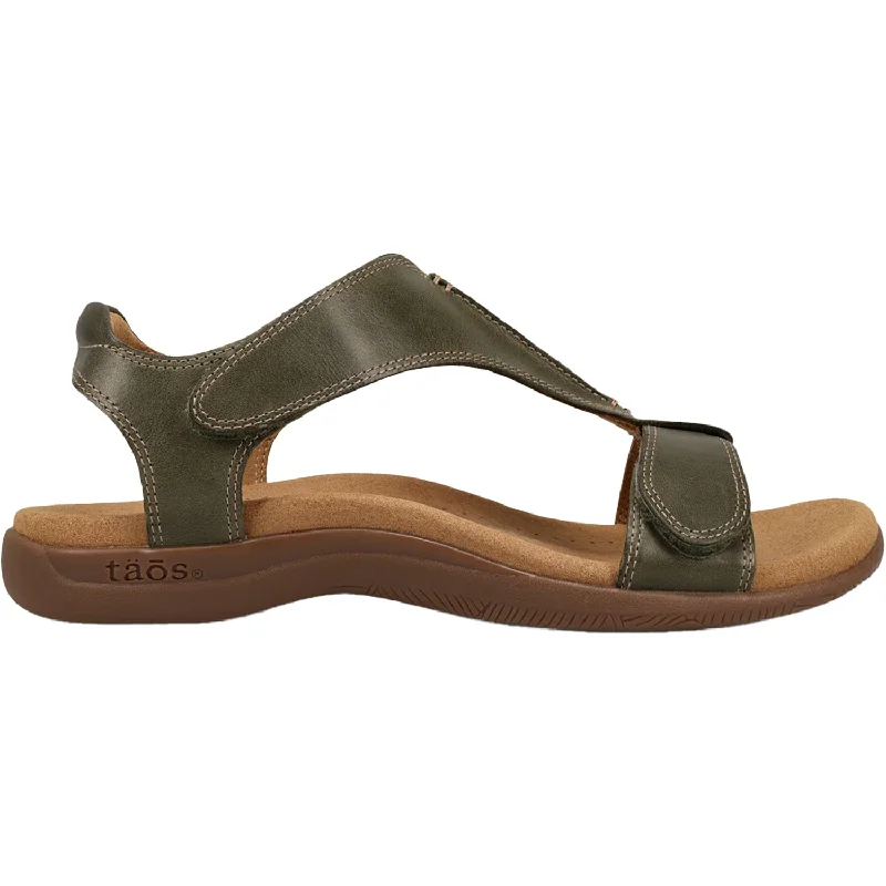 Men's sandals with a flexible sole for easy movementWomen's Taos The Show Olive Leather
