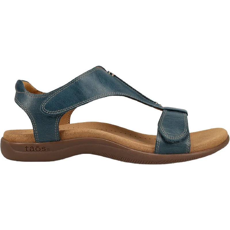 Men's sandals with a leather lining for comfortWomen's Taos The Show Petrol Blue Leather