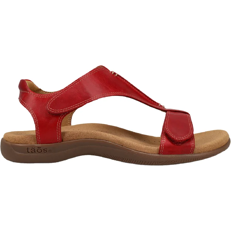 Men's sandals with a pointed toe for a stylish lookWomen's Taos The Show Red Leather