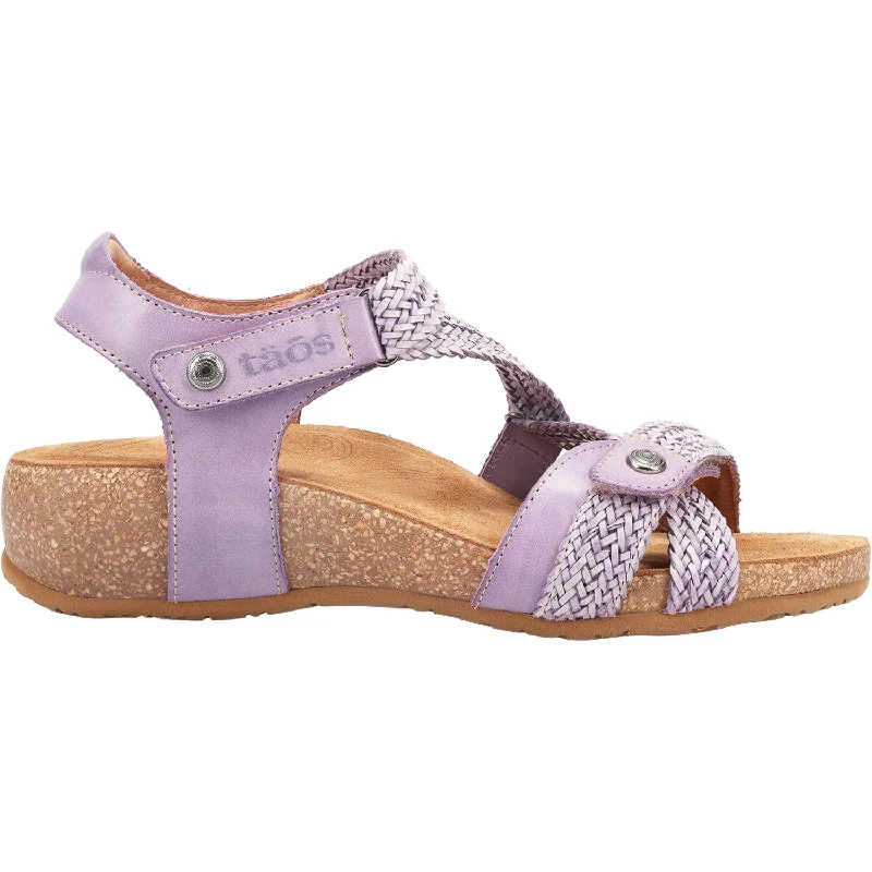 Men's sandals with a contrast stitching detailWomen's Taos Trulie Lavender Leather