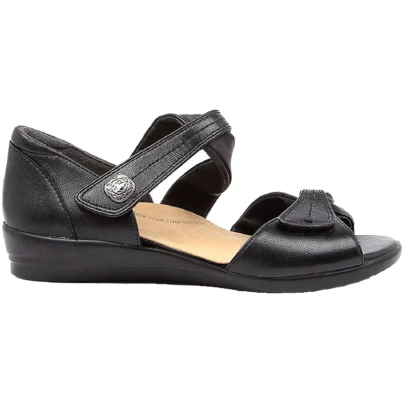 Men's sandals with a toe post designWomen's Ziera Doxie Black Stingray Leather