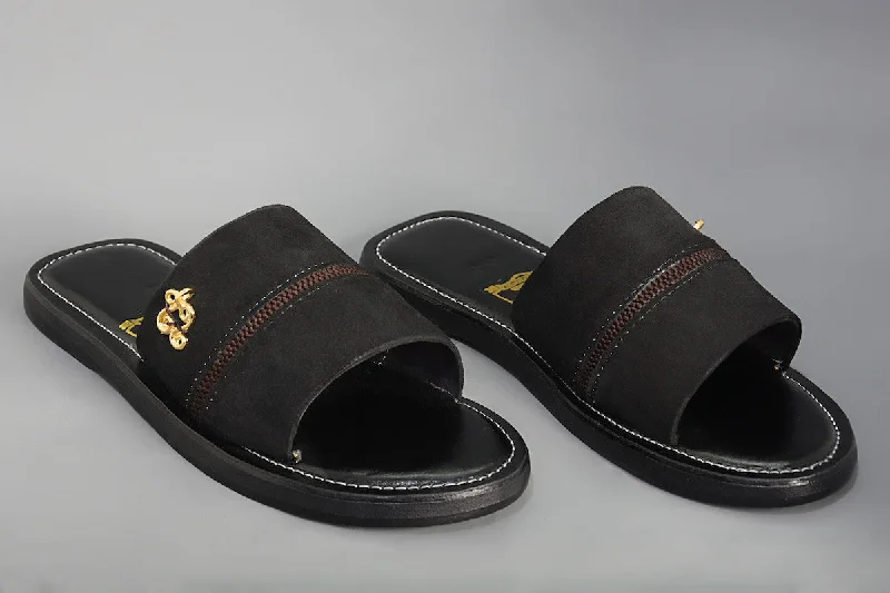 Men's sandals with a contrast stitching detailAngola Slippers in Latest design