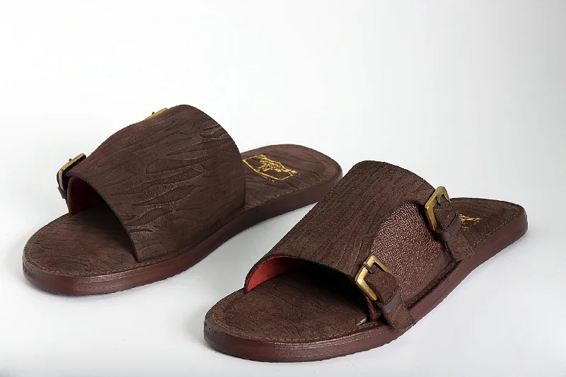 Men's sandals with a toe post designBaffour Brown Slippers in new design