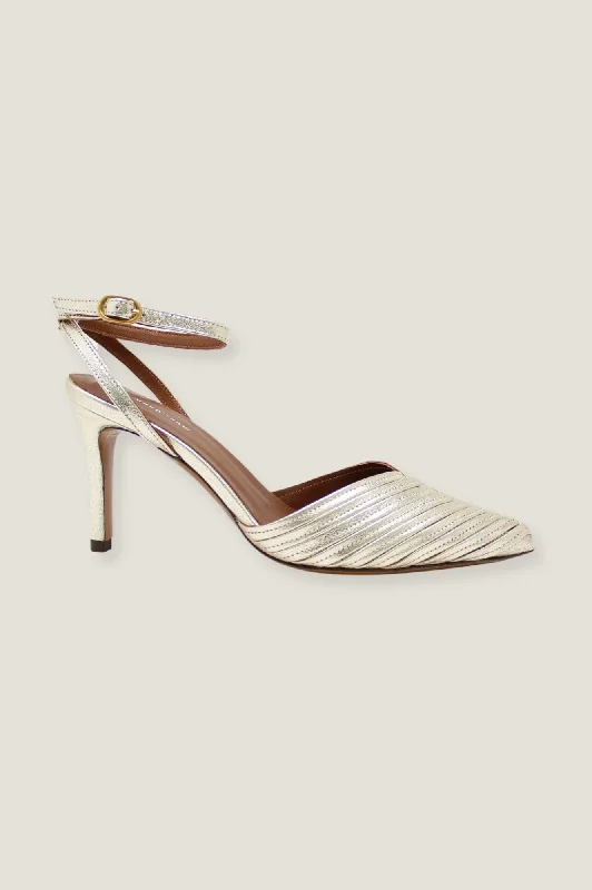 Men's sandals with a buckle closureGivia High Heel | Champagne