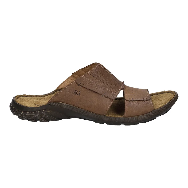 Men's sandals with a removable insole for cleaningJosef Seibel 12698 Logan 21 919 105 Brown