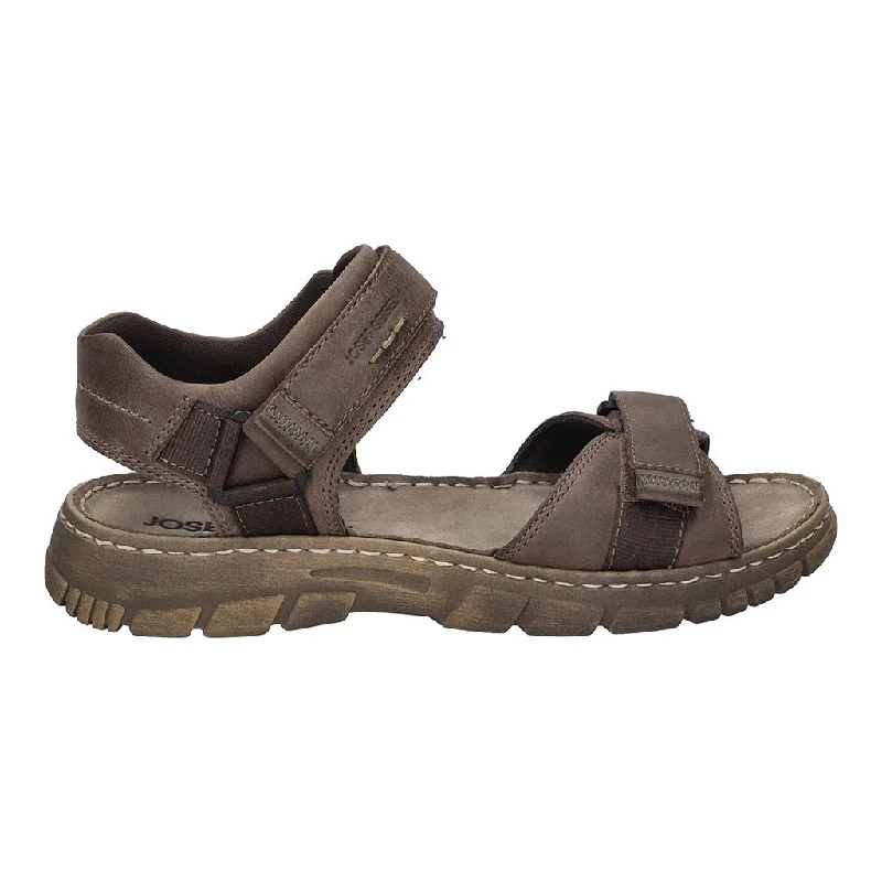 Men's sandals with a padded heelJosef Seibel 16801 Brendan 01 TE261 300 Brown